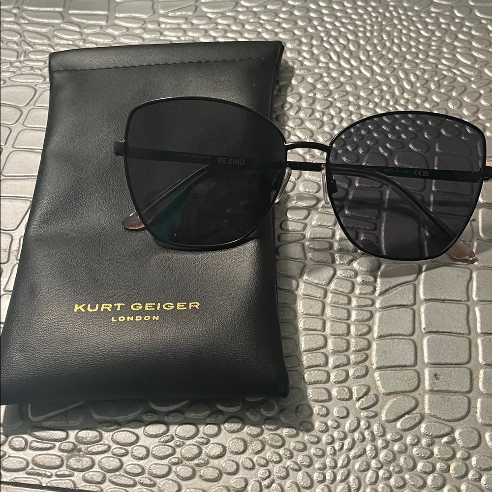 Kurt Geiger Black Square Sunglasses